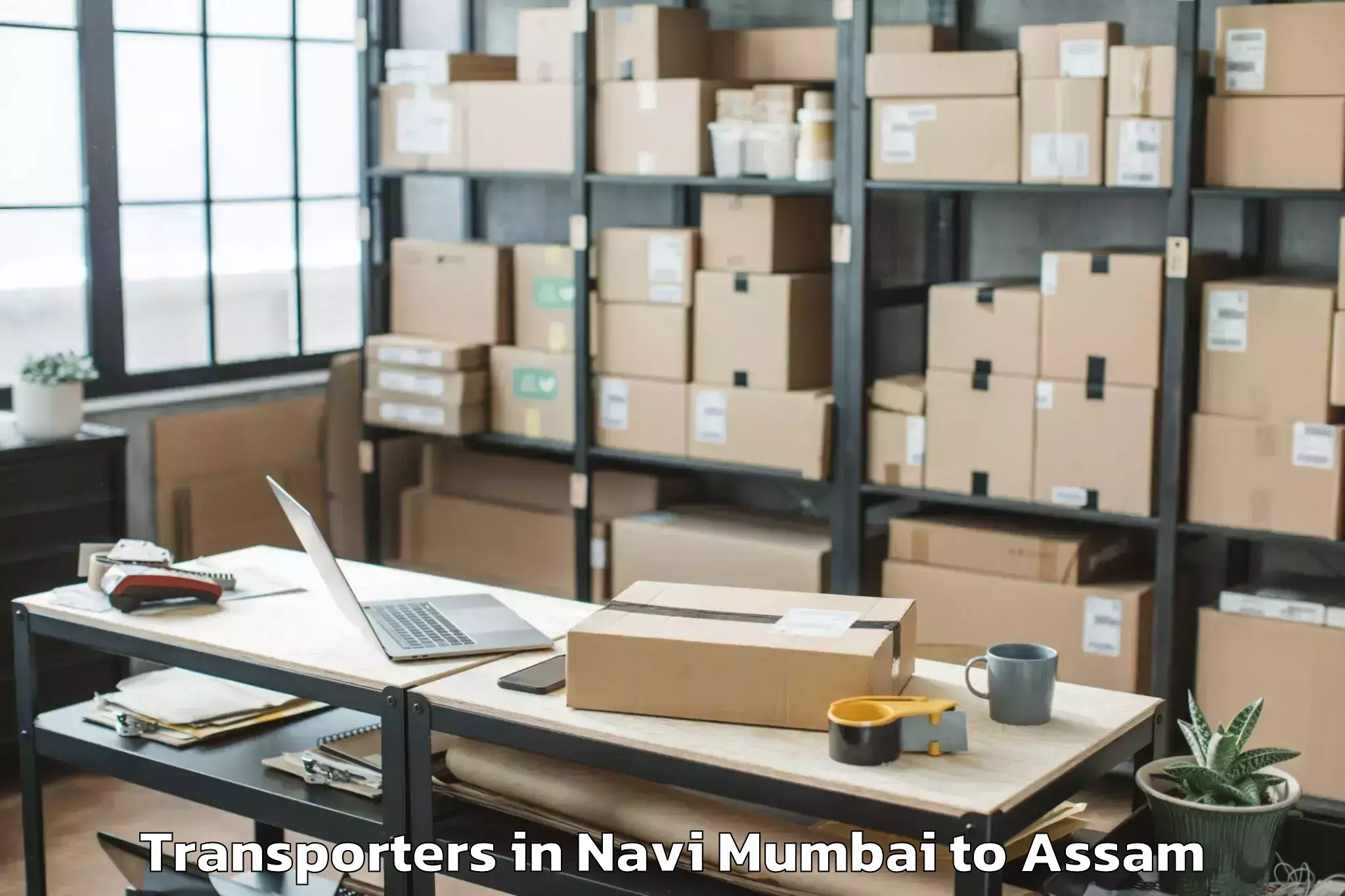 Professional Navi Mumbai to Kaliabor Transporters